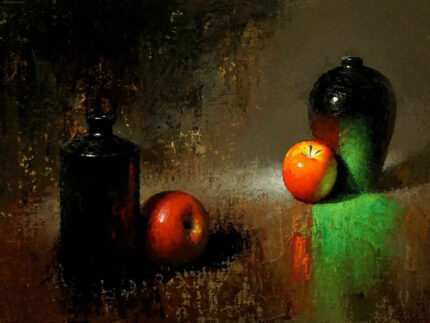 <b>Двойной предмет</b> </br> Масло, холст — 60 x 70