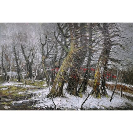<b>Мрачный лес</b> </br> Масло, холст — 55 x 75