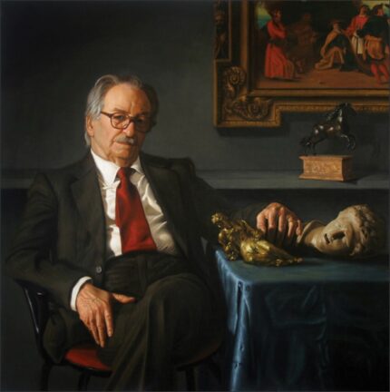<b>Размышление о прекрасном</b> </br> Масло, холст — 90 x 90