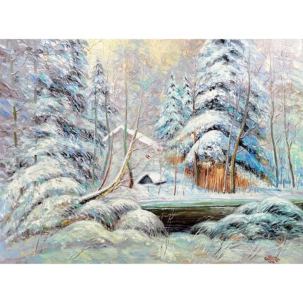 <b>Зима</b> </br> Масло, холст — 70 x 90